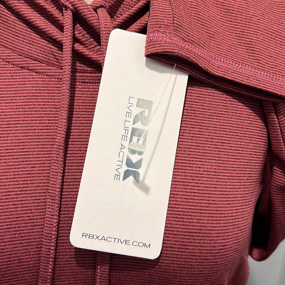 RBX Hooded Pullover with Kangaroo Pocket & Thumbholes - NWT - Size L - Picture 8 of 11